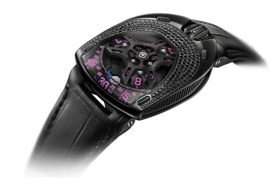 Urwerk Watch Replica 106 collection UR-106 BLACK PINK